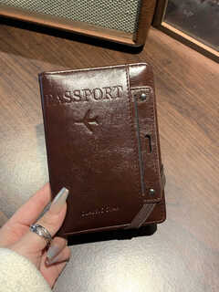 Bella bella anti-theft rfid passport bag travel passport holder overseas multi-functional document storage passport cover cocoa color