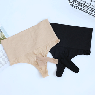 Renduo men's jj set thong sexy and interesting buttocks control tummy control high waist large size men's thong triangle buttocks underwear