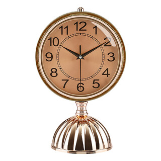 Orida retro table clock living room desktop ornaments decoration t clock home fashion desktop clock european bedroom silent desk 6996 coffee pattern