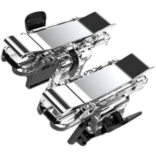 Youmipa chicken-eating artifact warrior metal alloy transparent auxiliary mobile game controller mobile game four-finger buttons upgraded back clip t12 (regardless of left and right) one pair