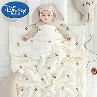 Disney newborn baby spring and autumn throw blanket children's air conditioning quilt kindergarten quilt autumn and winter quilt soothing beanie velvet blanket good luck dragon - embroidered gauze quilt 15-25 120x100cm