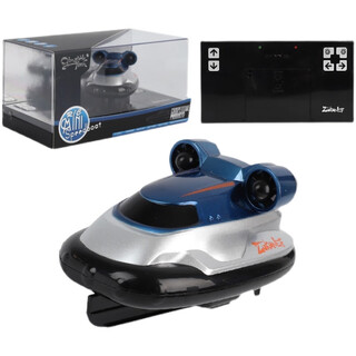 荣德堂迷你六通遥控潜水艇快艇核潜艇小遥控气垫遥控潜水艇 气垫船蓝色2.4G 标配+usb充-加电池螺丝刀