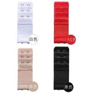 Mu fengqing elastic bra extension buckle bra extension buckle two rows three rows four rows bra buckle adjustment buckle back buckle skin color 3 pieces (high elasticity) 2 rows of buttons