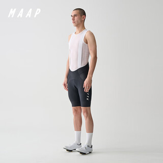 Maap men's team bib evo cycling shorts bib pants high elastic breathable comfort cushion professional sweat-wicking classic black s