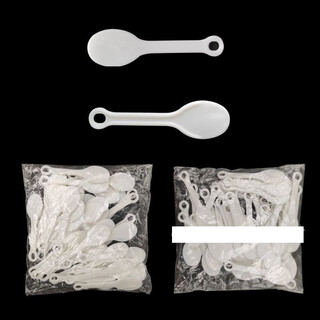 Zhongxun shl stirring planet cup dessert ice cream try takeaway plastic yogurt ice cream cup spoon small pudding spoon 100 pieces