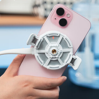 Juzhipin 2025 mobile phone water cooling radiator 30w semiconductor icing suitable for iphone apple 16 promax huawei xiaomi mobile phone magnetic suction live broadcast mute game cooling artifact s9 mobile phone water cooling radiator丨magnetic suction + back clip