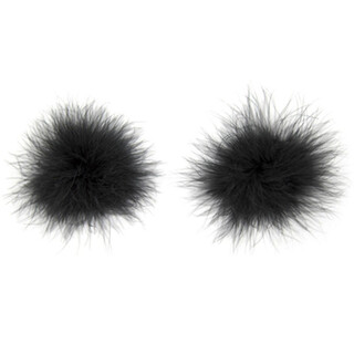 Private fashion sexy accessories feather invisible nipple pasties sexy nipple pasties sexy furry chest pastes underwear accessories black