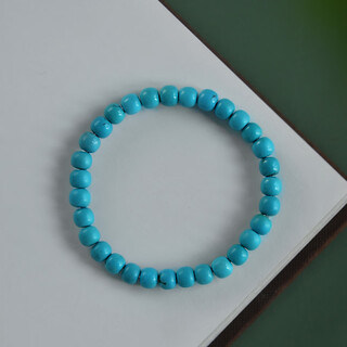 Juanxiang quality turquoise bracelet sea blue turquoise bracelet lucky old type high porcelain national style summer plain bead style