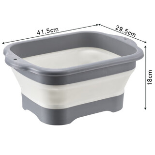 Pupan pet dog bathtub foldable puppy cat bathtub small dog teddy corgi special bathtub soaking bucket 7jin jin equals 0.5kg, gray, foldable, with drain outlet