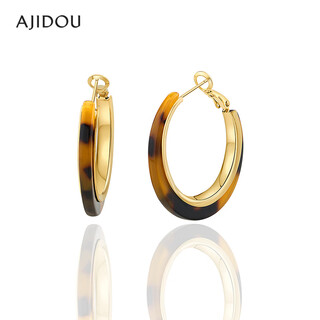 Ajidou ajidou earrings birthday gift, fashionable leopard print alloy earrings for girlfriend and wife