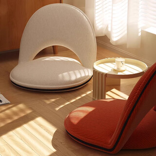 Yupin lazy sofa tatami folding seat bed back chair bedroom bay window children's small sofa chair lz127 white