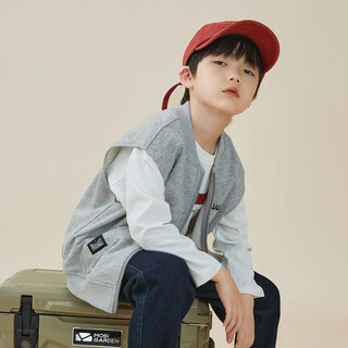 Duojia baseball collar vest children's 2026 spring and autumn boys' casual sports vest large children's sleeveless jacket