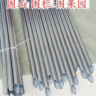 Fence column hot-dip galvanized thickened pointed steel pipe column barbed wire fence round pipe outdoor anti-rust iron column railing 4-point pipe round pipe with one end pointed guardrail strong and durable 1.5 meters long