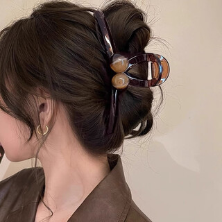 Hairpin headwear for women 2025 new high-end hairpin grabber shark clip on the back of the head high-end ponytail hair accessories high-end light luxury exquisite hairpin artifact grabber hairpin