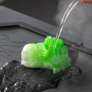 Fancychic color changing tea pet tea table ornaments boutique can raise creative personality cabbage baicai tea toys tea sets tea ceremony accessories new main picture model