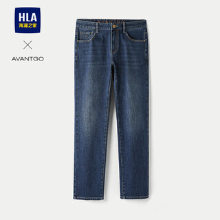 Hla hailan house straight jeans men's 25 light business classic series pants men's winter