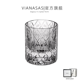 Vianasa s edo kiriko high-end hand-carved k9 brilliant galaxy crystal glass whiskey glass gift box gift box k9 brilliant galaxy (single gift box) 240ml 1 piece