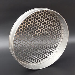 Sieve 304 stainless steel round hole sieve, diamond sieve, walnut sieve, mushroom sieve, beads, coffee bean sieve, blueberry sieve, thickened diameter 30 cm, leave a message for mesh size