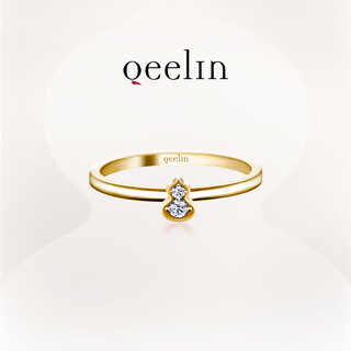 Qeelin kirin official wulu series 18k gold diamond gourd ring 18k gold 53