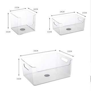Yonghuan refrigerator storage box fresh storage box drawer transparent seasoning bottle jar fruits and vegetables divided into storage and sorting 4876 4877 4878 One each refrigerator PT