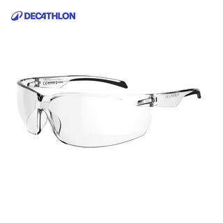 Decathlon sg50 cycling sports sunglasses for men, wind and sand day and night use, size 0 transparent lens 2423285