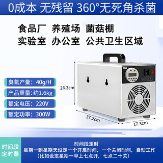 Fenrui fenrui ozone disinfection machine generator home decoration formaldehyde removal food factory small air sterilization purifier 40g small ozone disinfection machine smart time period timing model