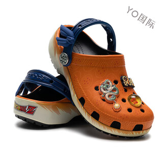 卡骆驰（crocs）洞洞鞋龙珠联名款儿童鞋夏季新款小克骆格户外沙滩凉鞋拖鞋 210897-90H/主图款 33/34