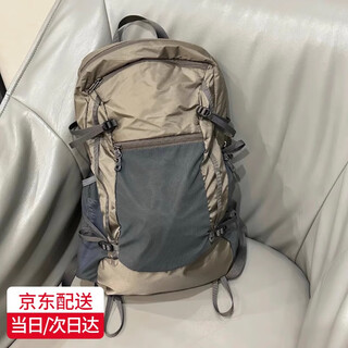 Yanxiang lightweight mountaineering bag outdoor backpack men's hiking lightweight backpack 30 liters large capacity sports bag rainproof natural revival khaki gray