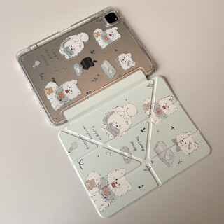 Advocate for beauty and suitable for ipad air7 protective case 11 inches 2025 ipad11 (a16) protective case with pen slot 2024pro magnetic hibernation y-shaped ipad tablet hard case satsuma puppy y y folding with pen slot air4/air5/air6/air7