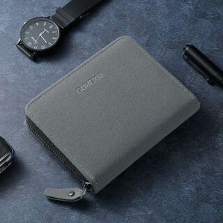 Tenggexiang card holder men's driver's license protective cover multi-card slots large capacity driver's license bank card multi-function all-in-one wallet gray