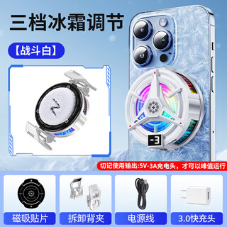 Nubia red magic compatible red magic mobile phone radiator magnetic suction nubia 10/9pro e-sports back clip 5 semiconductor refrigeration 4 junction c 15w overclocking icing + magnetic suction back clip two-in-one