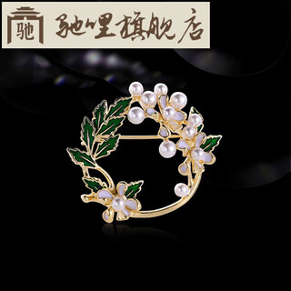Chili 2025 french original design brooch women's design small collar pin brooch cardigan button corsage new style bright gold