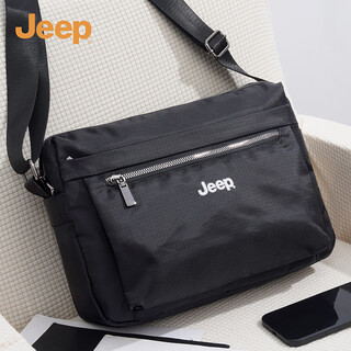 Jeep crossbody bag men's shoulder bag middle-aged and elderly mobile phone bag fashion commuting large capacity water-repellent travel shoulder bag