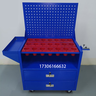 Yunqige customized cnc tool management lathe cnc machining center tool holder bt40 bt50 bt30 tool car manufacturer blue bt50 with back plate tray locking tool holder