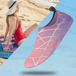 梓嘉福沙滩鞋溯溪鞋户外室内健身鞋男女训练鞋防滑游泳鞋跳绳鞋瑜伽鞋子 紫色 S 36-37