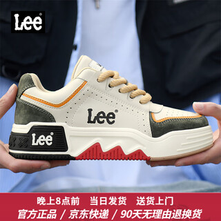 Lee men's shoes winter new casual shoes trendy thick-soled bread shoes men's sneakers heightening sports shoes fashion shoes for men olive green l241mb713 41 if your feet are thin, please take a smaller size