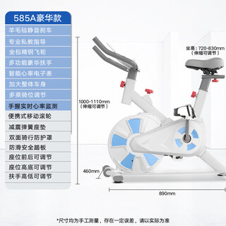 Xiaomi stone spinning bike home exercise bike indoor sports gym equipment bicycle fitness spinning bike home 585a luxury model white
