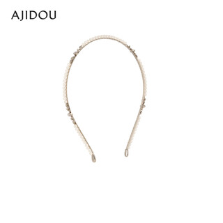 Ajidou ajidou headband, the same style in offline malls, simple imitation pearl thin headband, birthday gift for girlfriend and wife