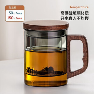 Yipot tea cup personal special tea water separation glass office tea cup men's high-end green tea cup