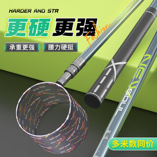 Jiadiaoni fumo carbon copy net, light and hard, full set of fishing telescopic and positionable donglai big things copy net pole, fishing gear, net copy head 3.0m 40cm xinhun copy net with net head carbon copy net