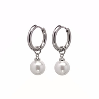 Nilan fat donglai same style pt950 platinum pearl earrings pt950 freshwater women's 18 fashion earrings valentine's day 520 platinum pearl earrings