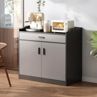 Yijiamu light luxury sideboard cupboard living room wall storage cabinet multi-functional storage cabinet modern simple tea cabinet wine cabinet quality upgrade two doors and one drawer 60cm self-assembly