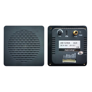 Industrial voice announcer forklift waterproof alarm agvaux music player s24es/d/c/a aw-s24ea aux