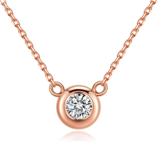 Small white light (light mark) lightmark small white light bubble platinum 18k gold diamond necklace bracelet earrings same style zjnw000075 bubble necklace about 5 minutes pt950 platinum