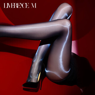 Lai mi runsi prism 3d glare oily thin stockings sexy black silk sexy free seamless crotch fashion women's socks black silk purple light - mo yun ziyan - 1 pair l - seamless crotch