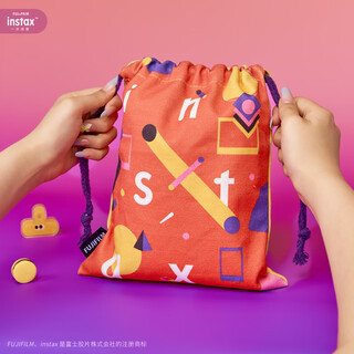 Instax fuji one-time imaging beam pocket orange memories