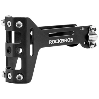 Rockbros bicycle water bottle cage conversion seat saddle adjustment mountain road bike adapter extended cycling bracket aluminum alloy not easily rusted - black