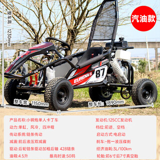 Iosn electric gasoline children's four-wheel off-road indoor and outdoor track rental all-terrain leisure and entertainment purchasing single-seat gasoline black