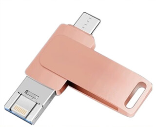 U disk, mobile phone and computer universal large capacity high speed 3.0 metal casing supports customization of vivo xiaomi universal usb flash drive pink rose gold 512g