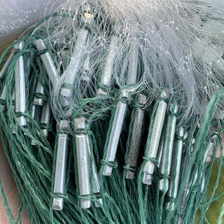 Baitiao fish net baitiao net handmade imported quality single layer filament fishing net sticky net three layers sinking net crucian carp soft fish single layer floating net 0.6 meters high 5 meters long 1 finger